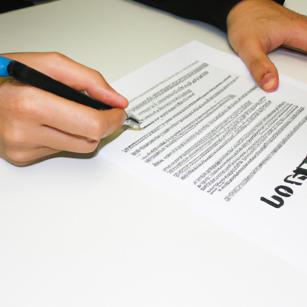 Person signing loan documents confidently